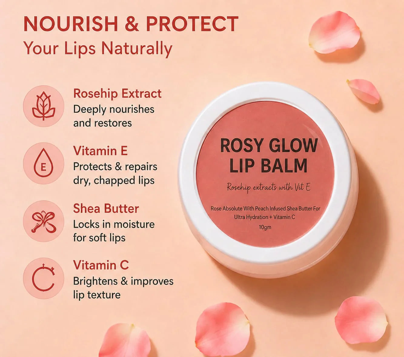 Veloriah™ Rosy Glow Lip Balm