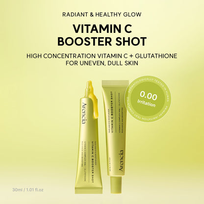 Veloriah™ Vitamin C Booster Shot, Pure Vitamin C + Glutathione for Bright, Healthy Skin Glow, 1.01 fl oz
