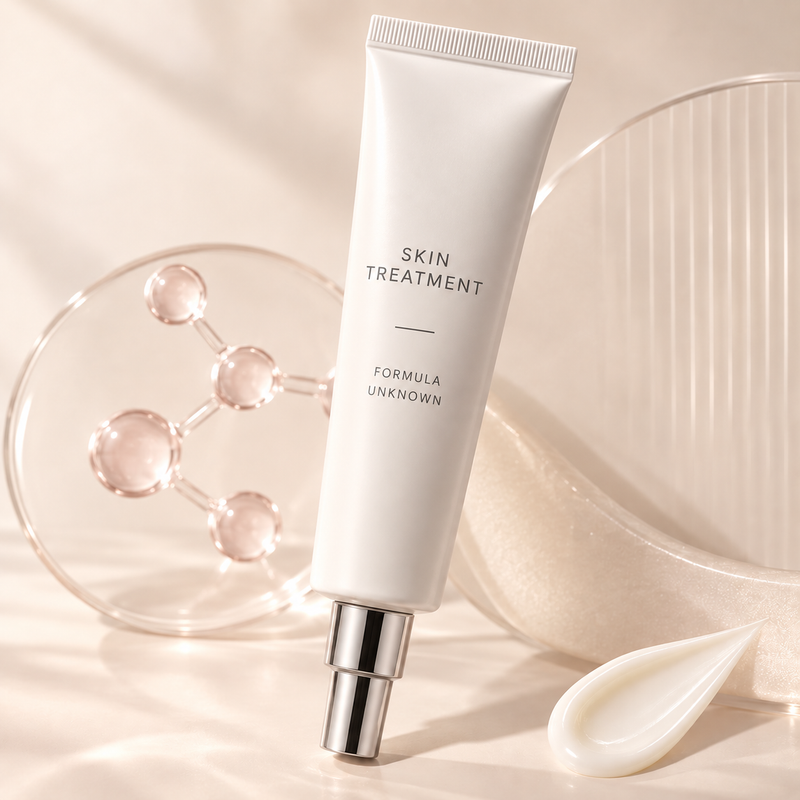 Unbranded skincare product silhouette
