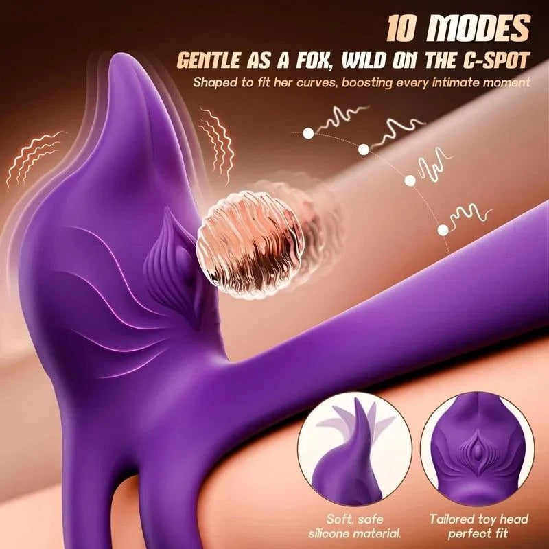 Veloriah™ Dual Fox Men's Vibrating Ring