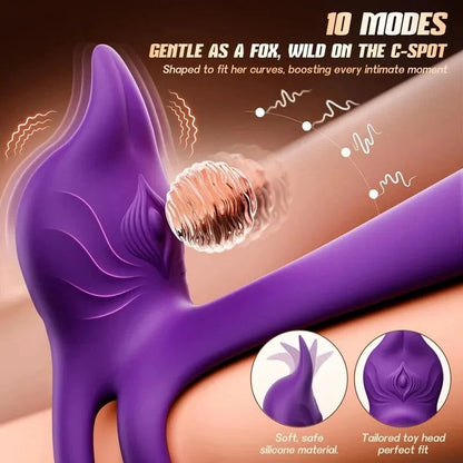 Veloriah™ Dual Fox Men's Vibrating Ring