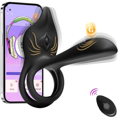 Veloriah™ Dual Fox Men's Vibrating Ring
